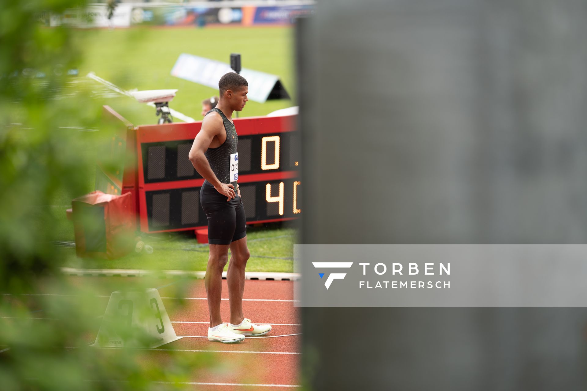 Malik Diakite (Hannover 96) beim 400m Start am 07.05.2022 beim Stadtwerke Ratingen Mehrkampf-Meeting 2022 in Ratingen